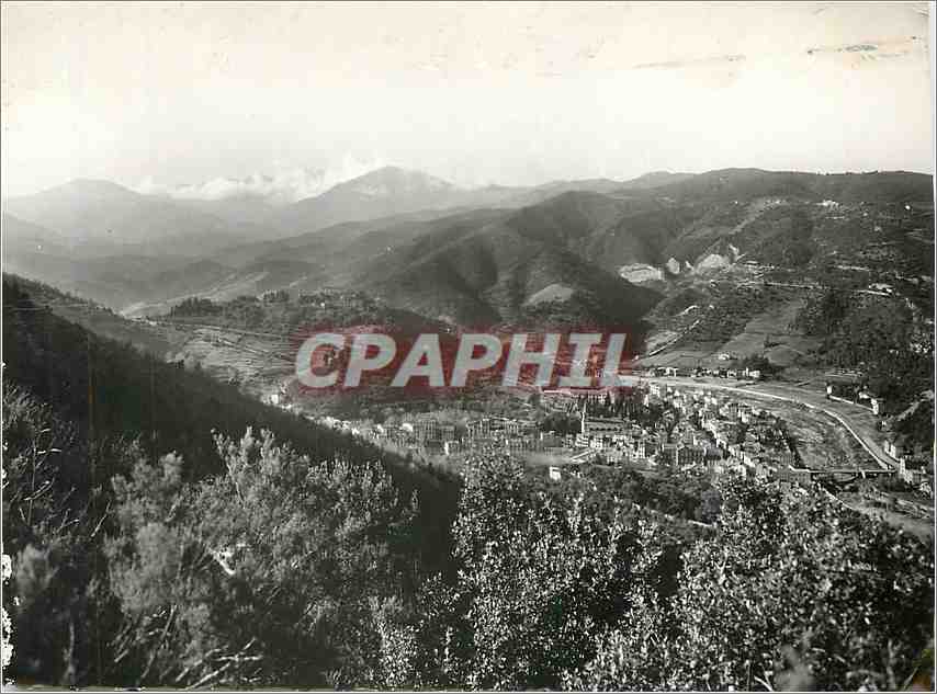 CPM Amelie les Bains (P O) Perle des Pyrenees Vue generale au fond le Canigou