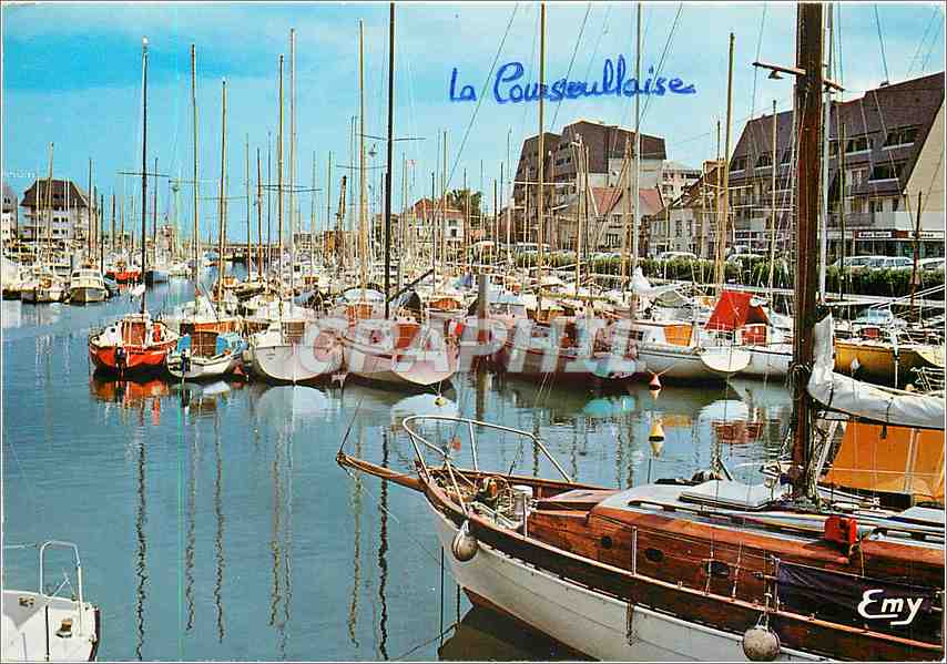 CPM Coourseulles sur mer (Calvados) Le bassin des Yachts