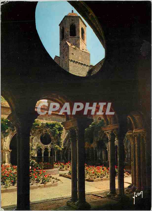 CPM Abbaye de Fontfroide Narbonne (Aude) Le Cloitre et Cheve de l'Eglise