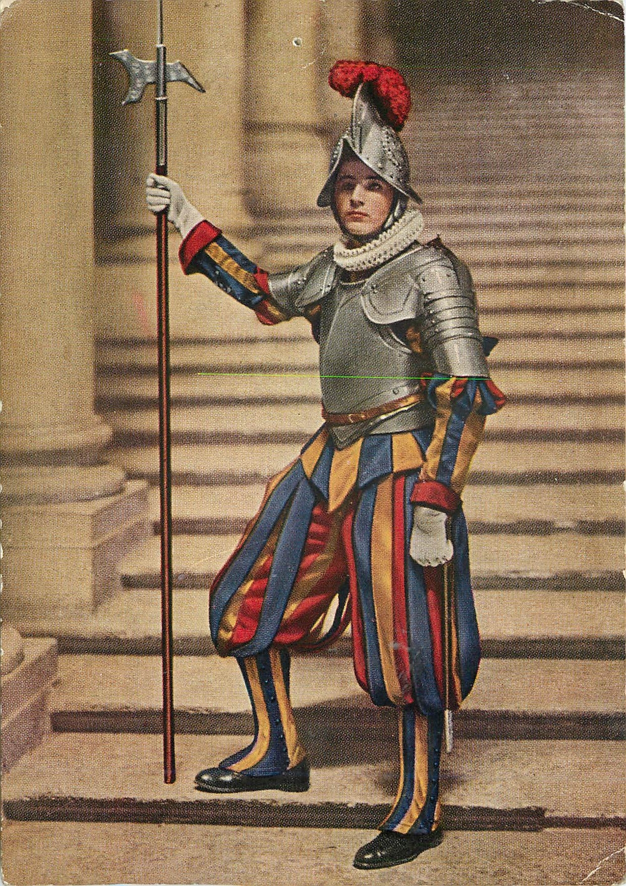 CPM Citta del Vaticano Guardia Svizzera in Grande uniforme