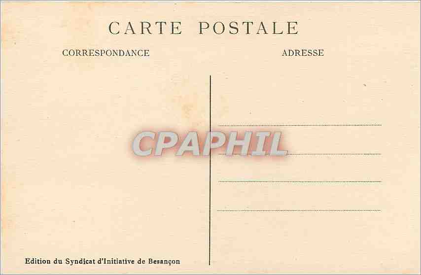 CPA Besancon les Bains Vue generale du Casino et de l'Etablissement des Bains Salins de la Mouillere — Rückseite