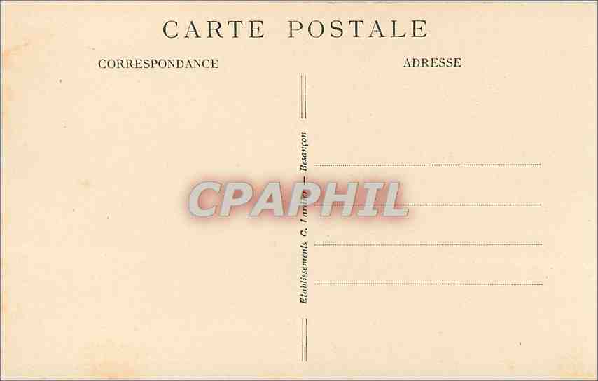 CPA Le Vieux Besancon Hotel Marechal rue Rivotte (Construction gothique a facade ornementee datant d — Rückseite