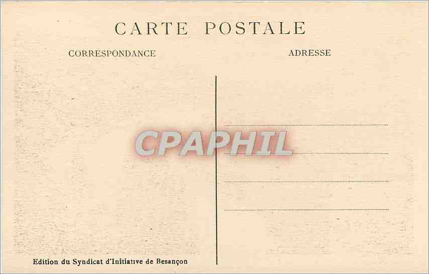 CPA Besancon les Bains Velotte et Vallee de Casamene — Rückseite