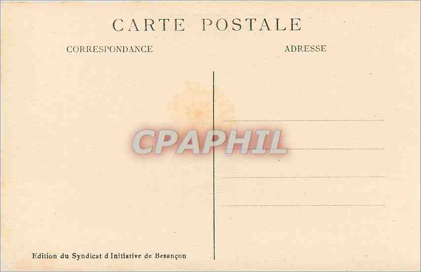 CPA Besancon les Bains Porte Taillee — Back