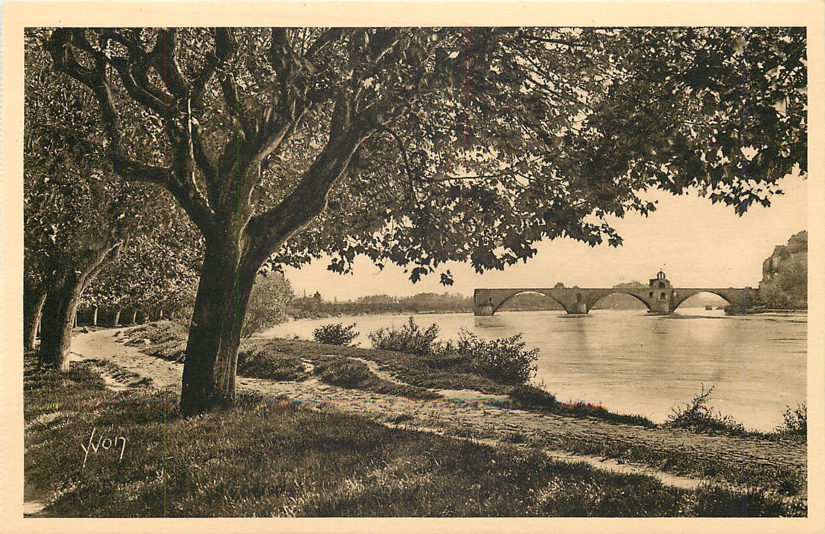 Avignon (Vaucluse) — Le Rhône et le Pont Saint-Bénézet — Les Éditions d'Art Vaucluse