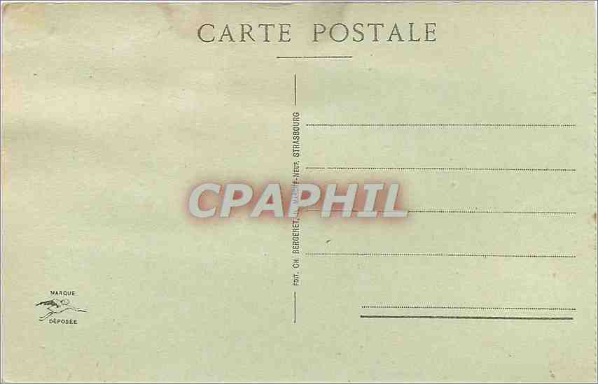 CPA Strasbourg A l'Orangeri Ganseliesl — Verso