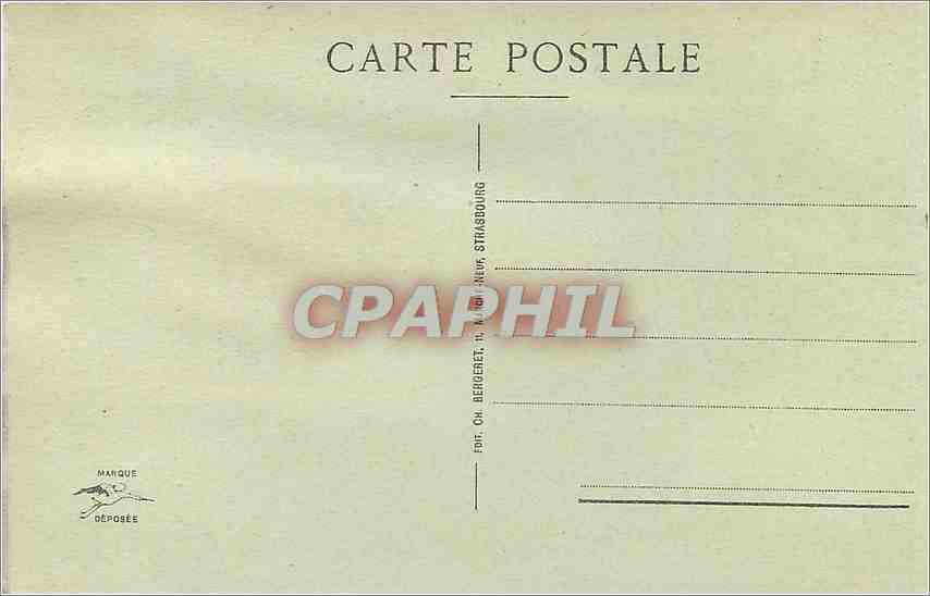 CPA Strasbourg Pont des Visges Eglise Protestante et Cathedrale — Rückseite