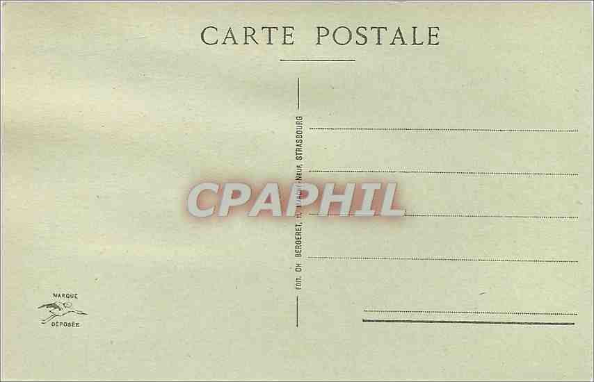 CPA Strasbourg Vue prise des Ponts Couverts — Rückseite