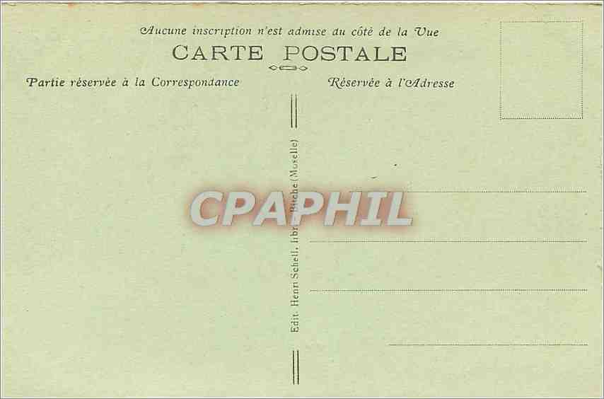 CPA Camp de Bitche Secteur postal et Poste de police Militaria — Rückseite