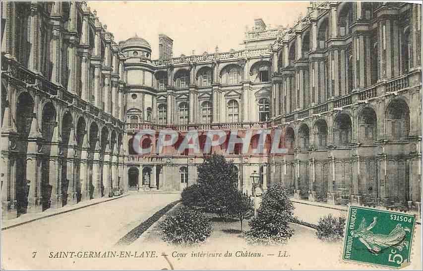 CPA Saint Germain en Laye cour inferieure du chateau