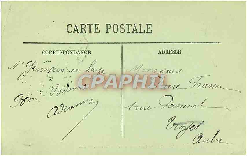 CPA Saint Germain en Laye cour inferieure du chateau — Back