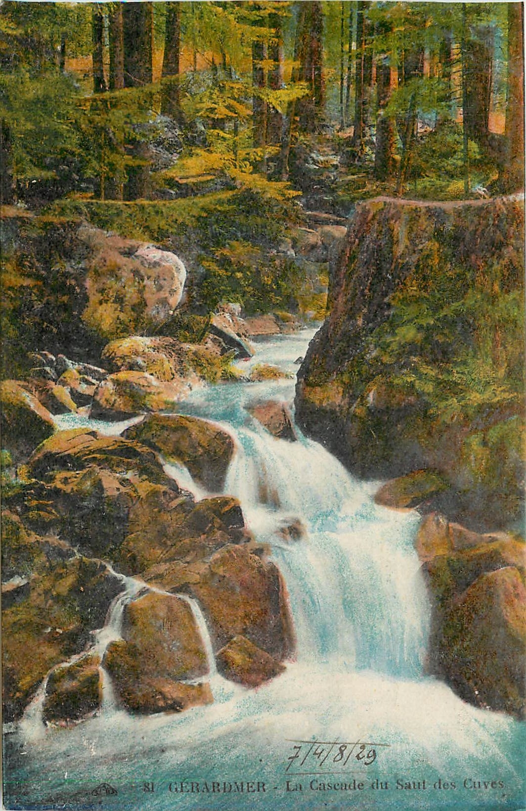 CPA Gerardmer La Cascade du Sant des Cuves
