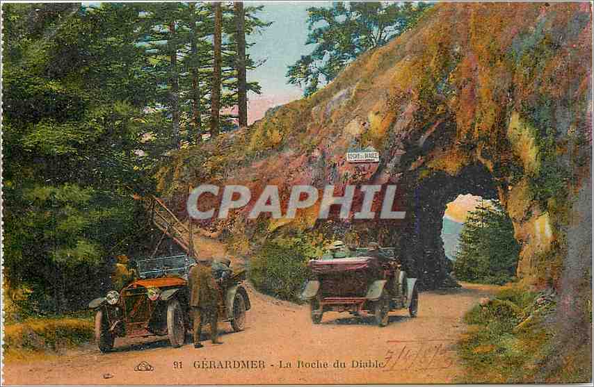 CPA Gerardmer La Roche du Diable Automobile