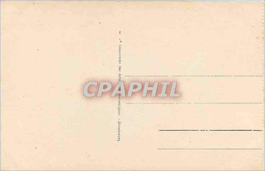 CPA Gerardmer La Roche du Diable Automobile — Verso