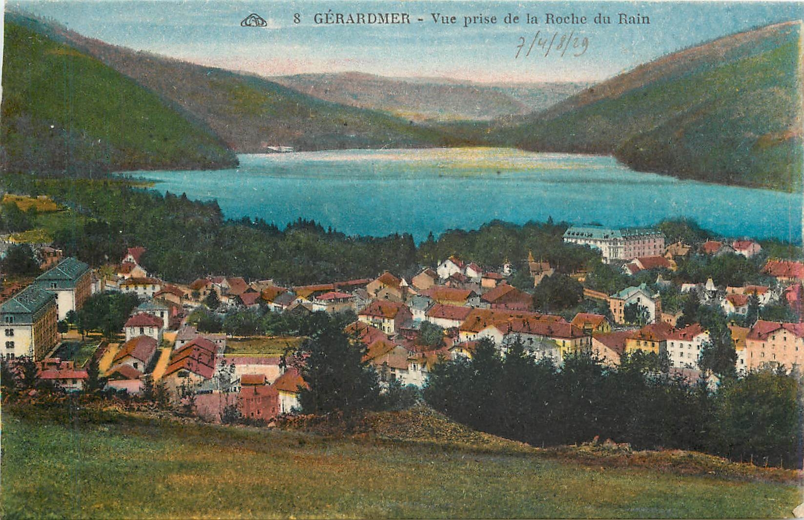 CPA Gerardmer Vue prise de la roche du Rain