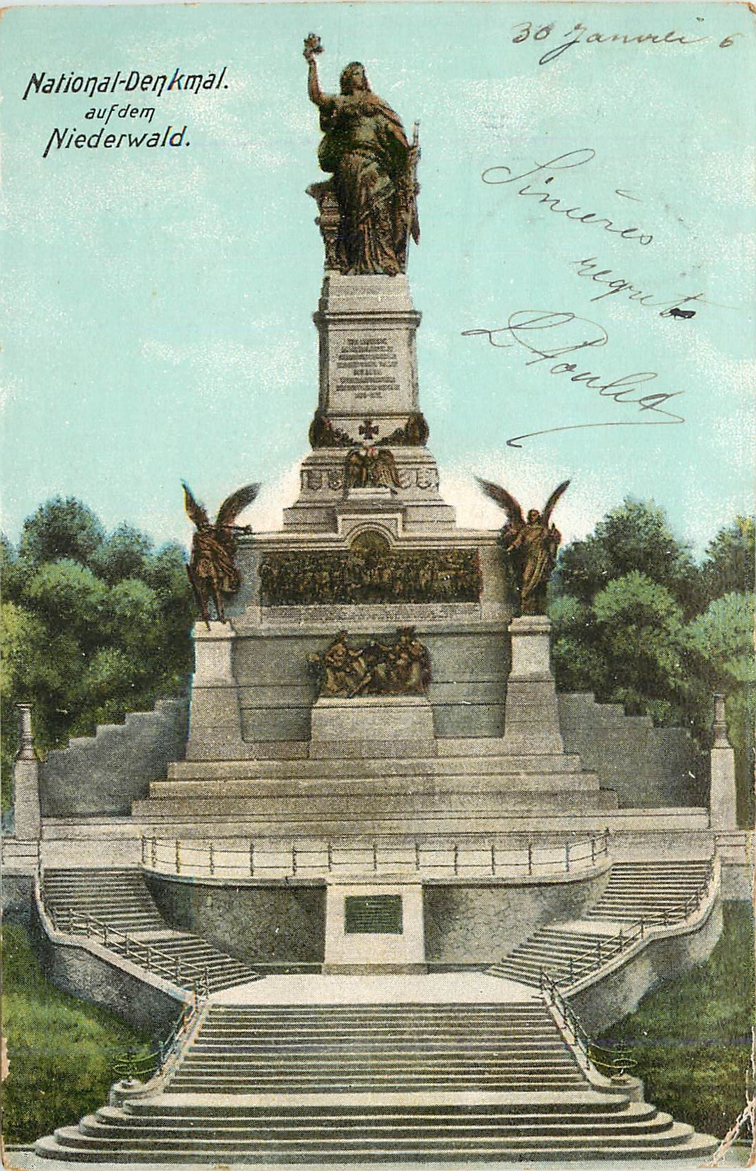 CPA National Denkmal au dem Niederwald