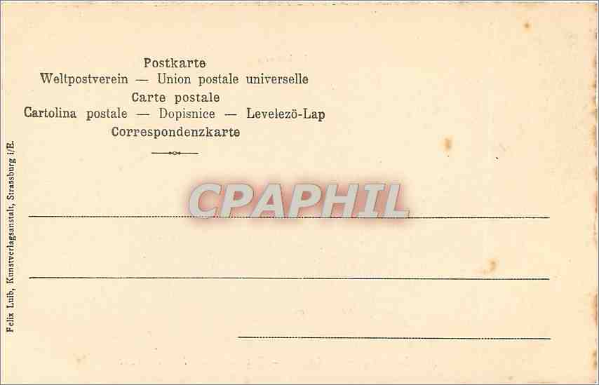 CPA Hoheneck Partie bei der Schlucht Environs de la Schlucht — Rückseite