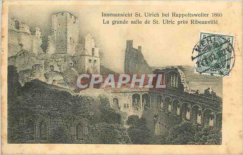 CPA Innenansicht St Ulrich bei Rappoltsweiler 1860 La grande salle de St Ulric pres Ribeauville