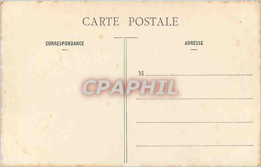CPA Bois de Vincennes Lac des Minimes — Verso