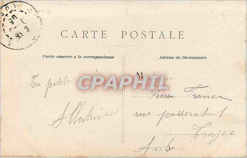 CPA Paris Tribunal de Commerce et la Conciergerie — Rückseite