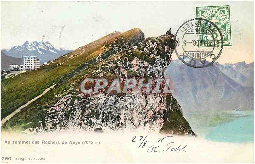 CPA Au sommet des rochers de Naye