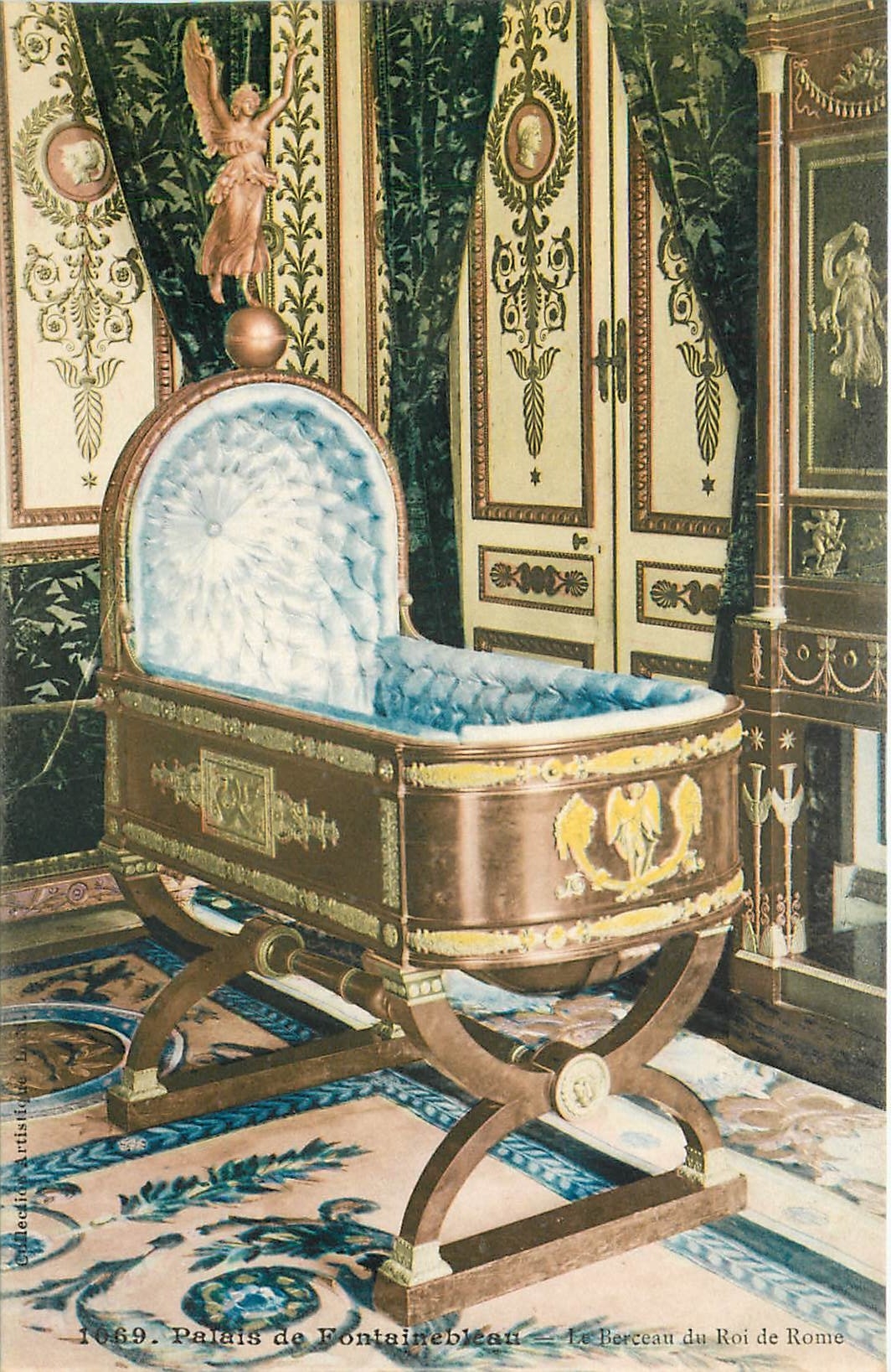 Palais de Fontainebleau — Das Wiege des Königs von Rom — Imprimerie Photomécanique L. Monard