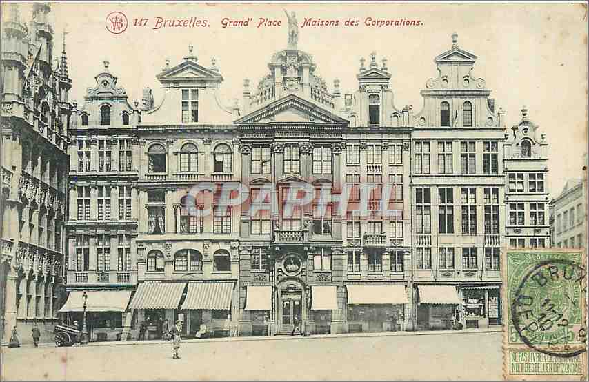 CPA Bruxelles Grand Place Maisons des Corporations