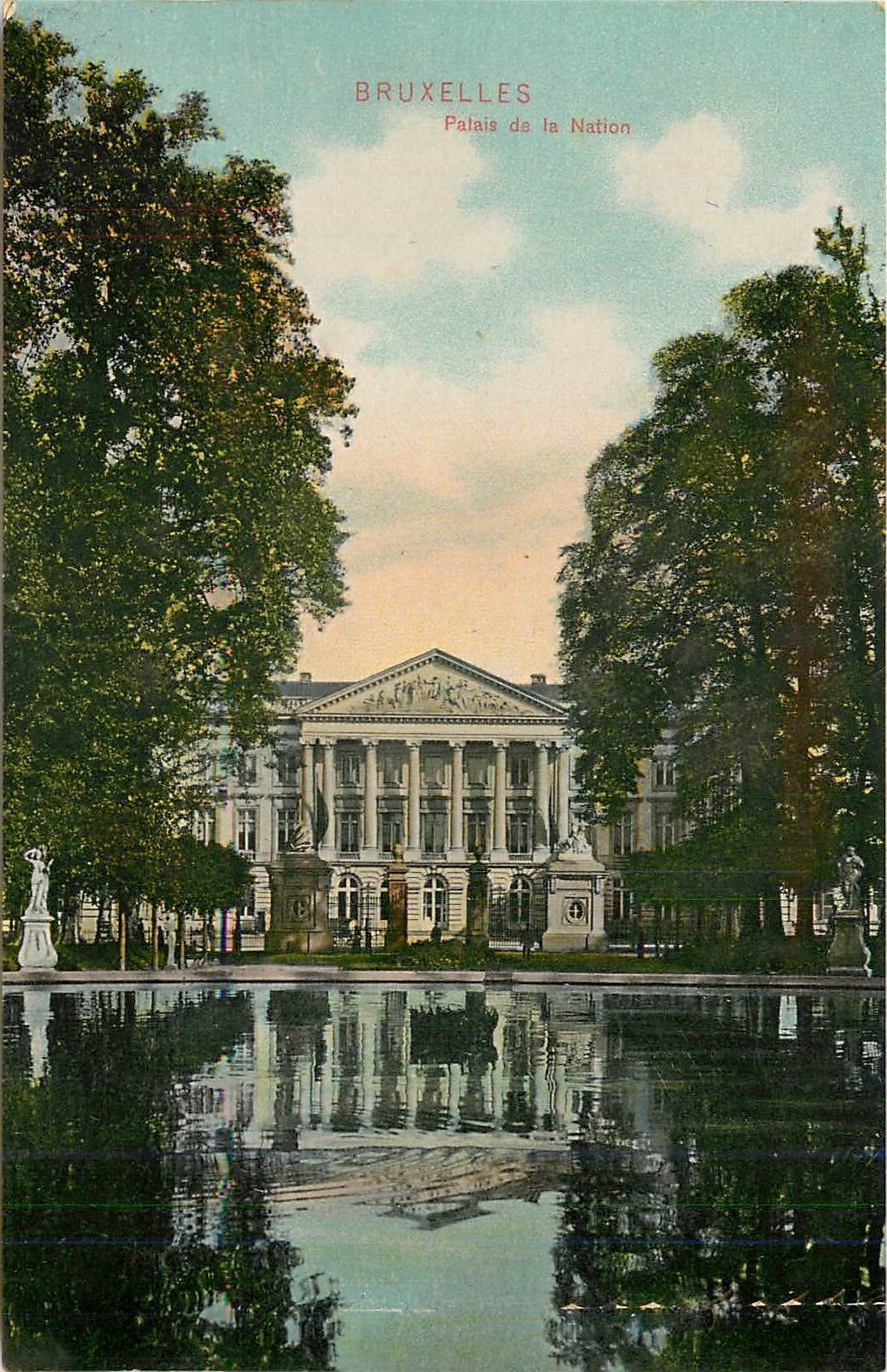 CPA Bruxelles Palais de la Nation