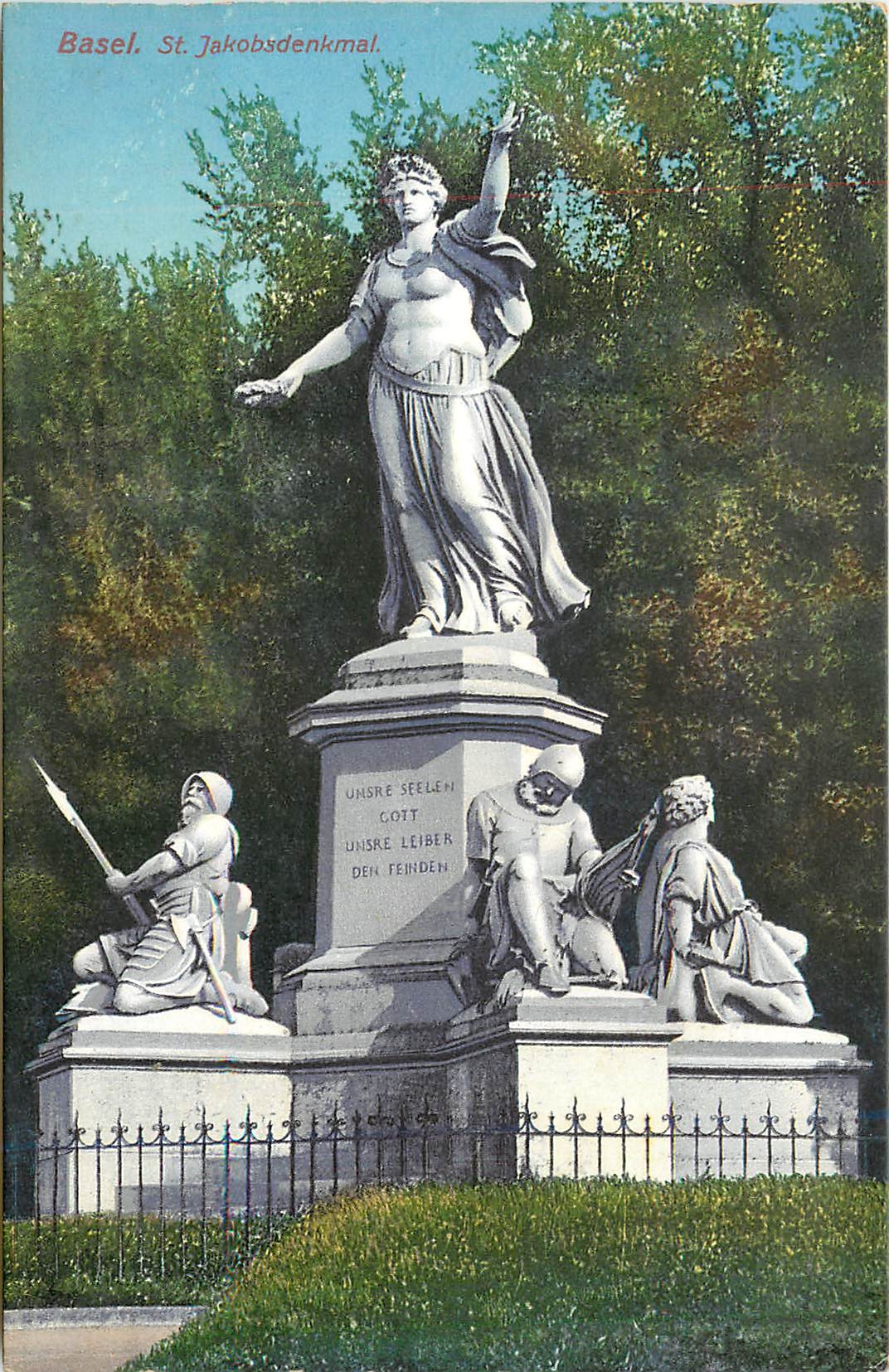 CPA Basel St Jakobsdenkmal