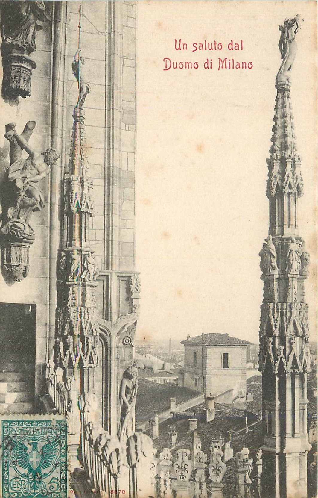 CPA Un Saluto dal Duomo du Milano