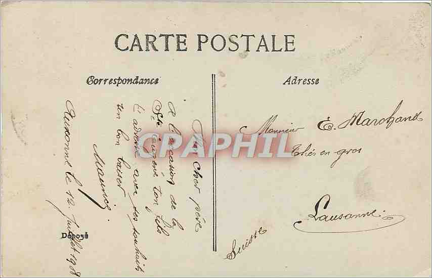 CPA Bonne Fete — Rückseite