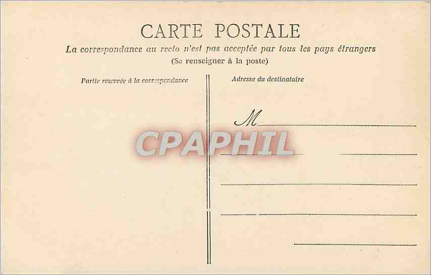 CPA La Havre Le boulevard Maritime Tramway — Rückseite