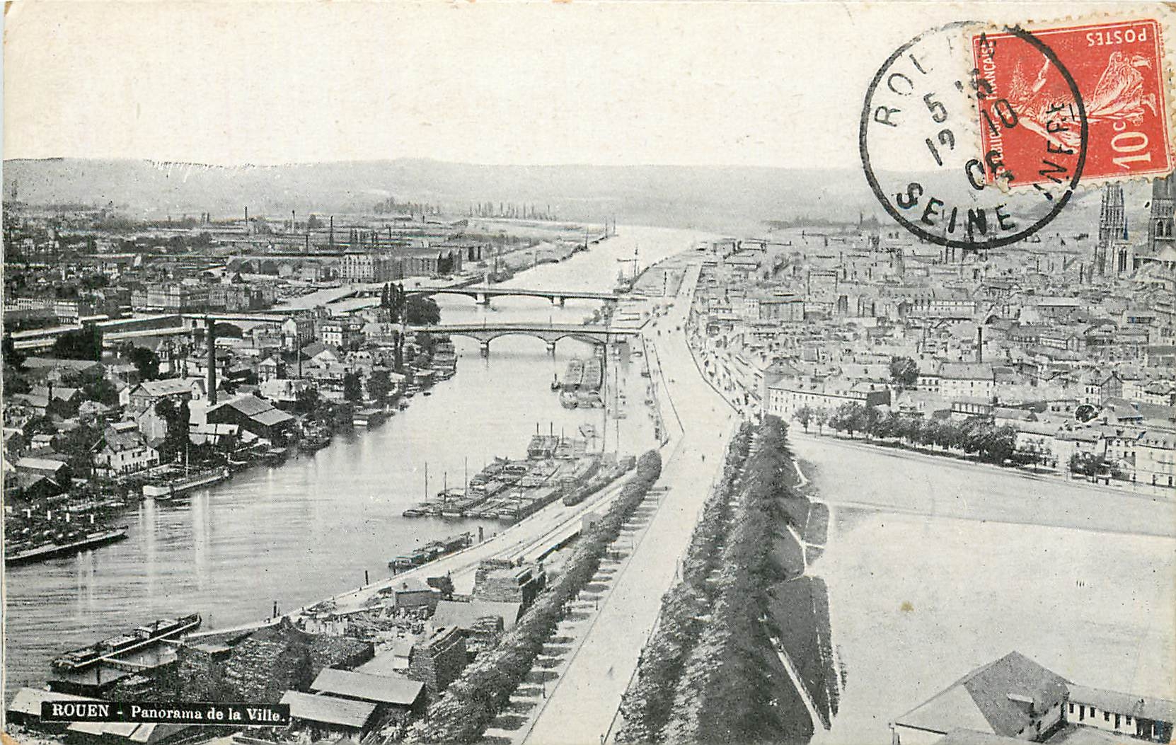 CPA Rouen Panorama de la ville