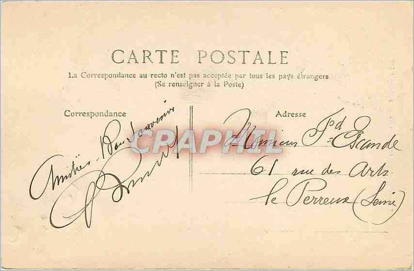 CPA Vallee de la Loue La Source de la Loue  — Rückseite