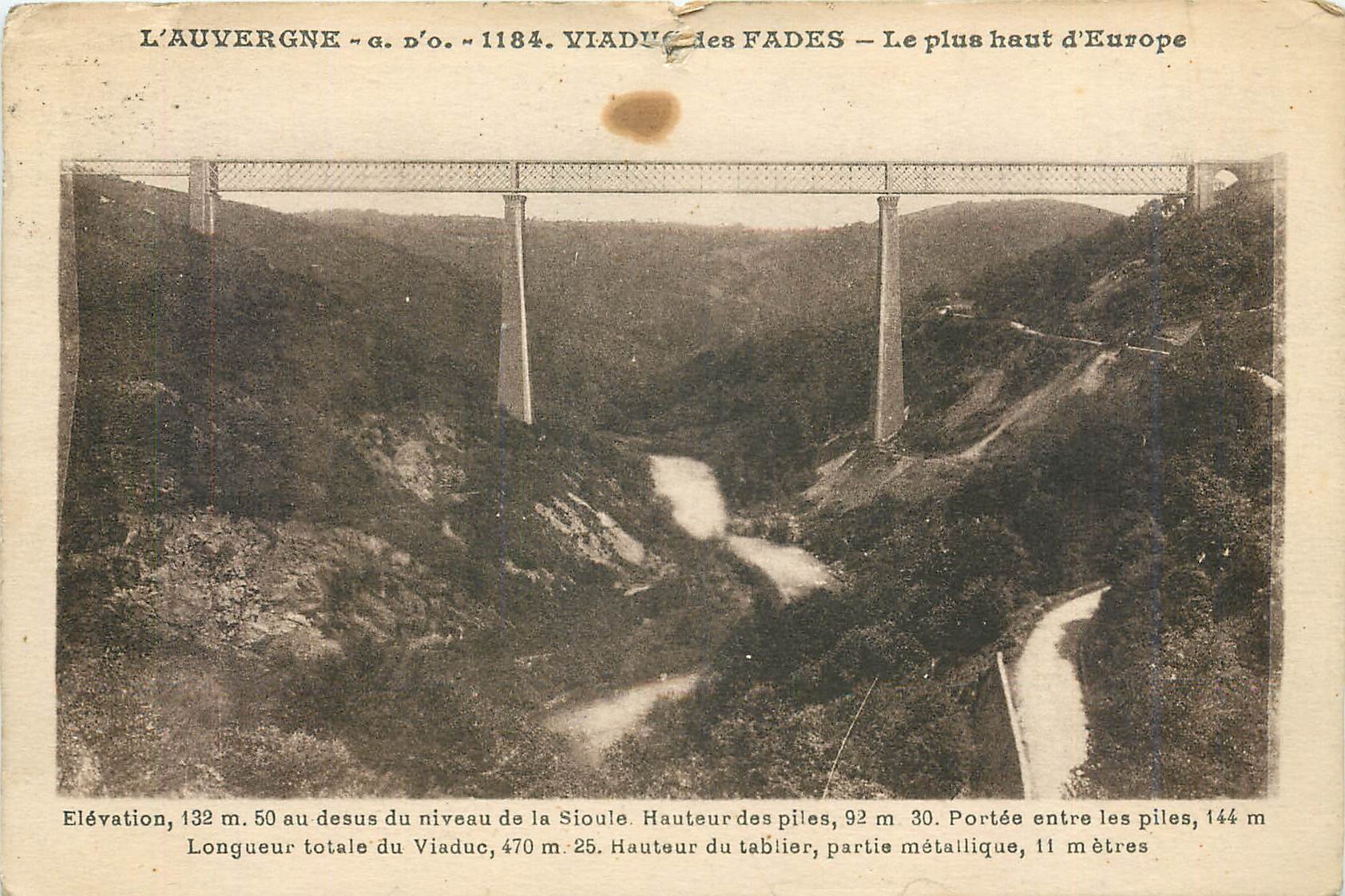 Viaduc des Fades – Le plus haut d'Europe — L'Auvergne - a.d.o. - 1184
