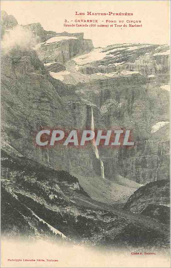 CPA Gavarnie Fond du Cirque Grande Cascade 