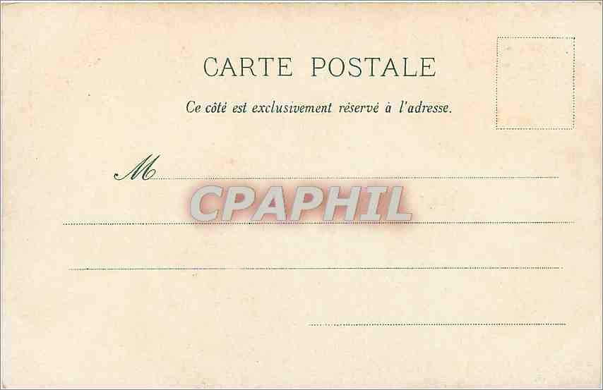 CPA Le Chaos Route de Gavarnie Ane Mule — Verso