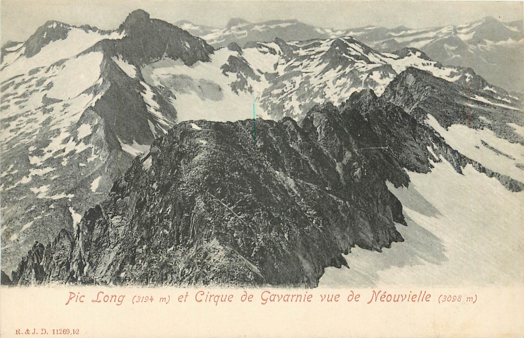 CPA Pic Long et Cirque de Gavarnie vue de Neouvielle 