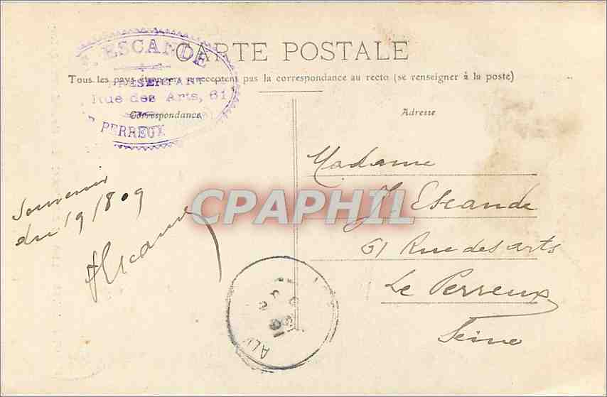 CPA Le Lot Illustre Padirac La Grande Pendeloque  — Verso