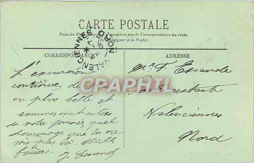 CPA Pierrefonds Le Chateau et l'Etand cote ouest  — Rückseite
