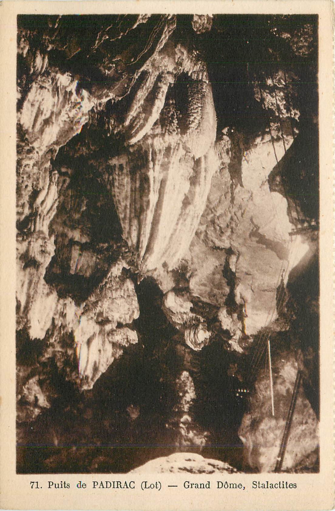 CPA Puits de Padirac Lot Grand Dome Stalactites 