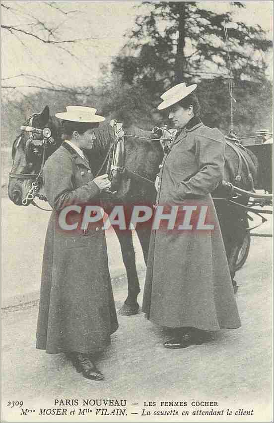 REPRO Paris Nouveau Les Femmes Cocher Mme Moser et Mme Vilain 