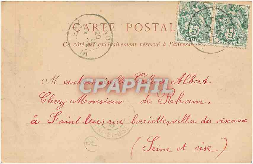 CPA Vallee de la Cure Chateau de Chastellux  — Rückseite
