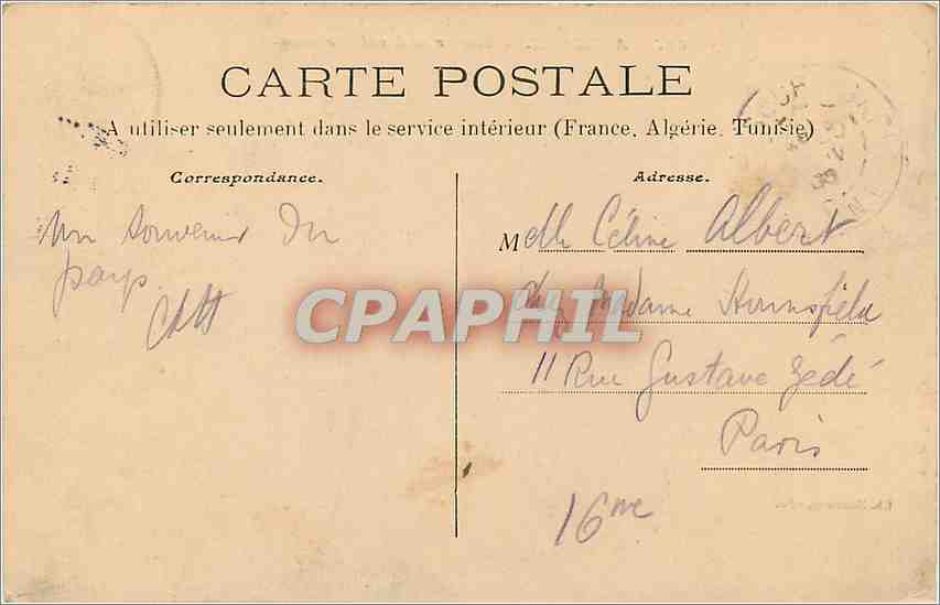 CPA Auxerre Vue prise a vol d'Oiseau  — Back