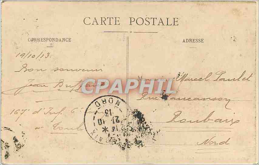 CPA Toul Le Monument Commemoratif eleve a la memoire des Victimes de la Guerre  — Verso