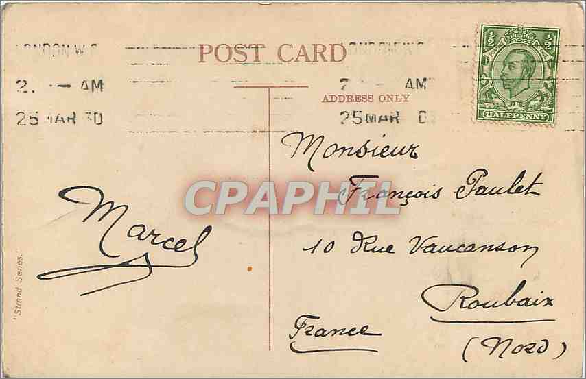 CPA The Tower of London  — Verso