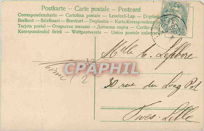 CPA Enfants — Rückseite
