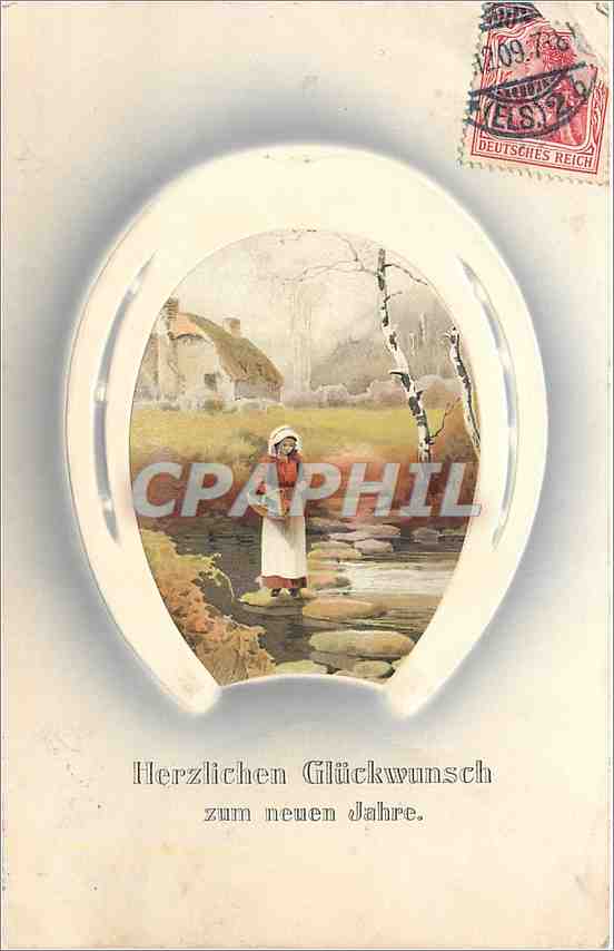 CPA Herzlichen Gluckwunsch zum neuen Jahre 