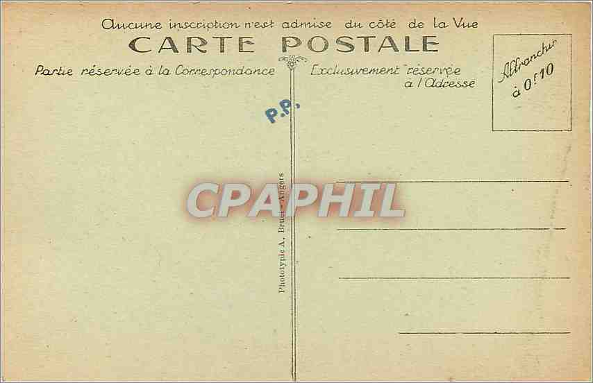 CPA Perros Guirec La Plage de Trestraou  — Verso