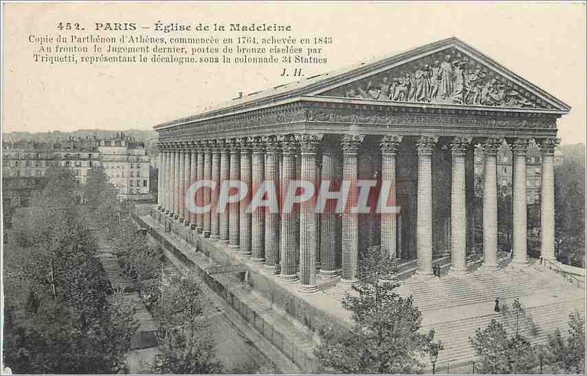 CPA Paris Eglise de la Madeleine 